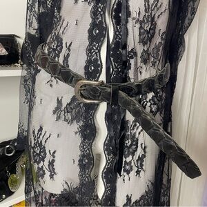 vintage braided leather levi belt